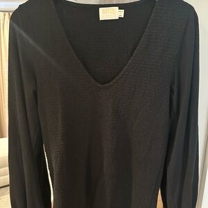 Nation Black Long Sleeve Top